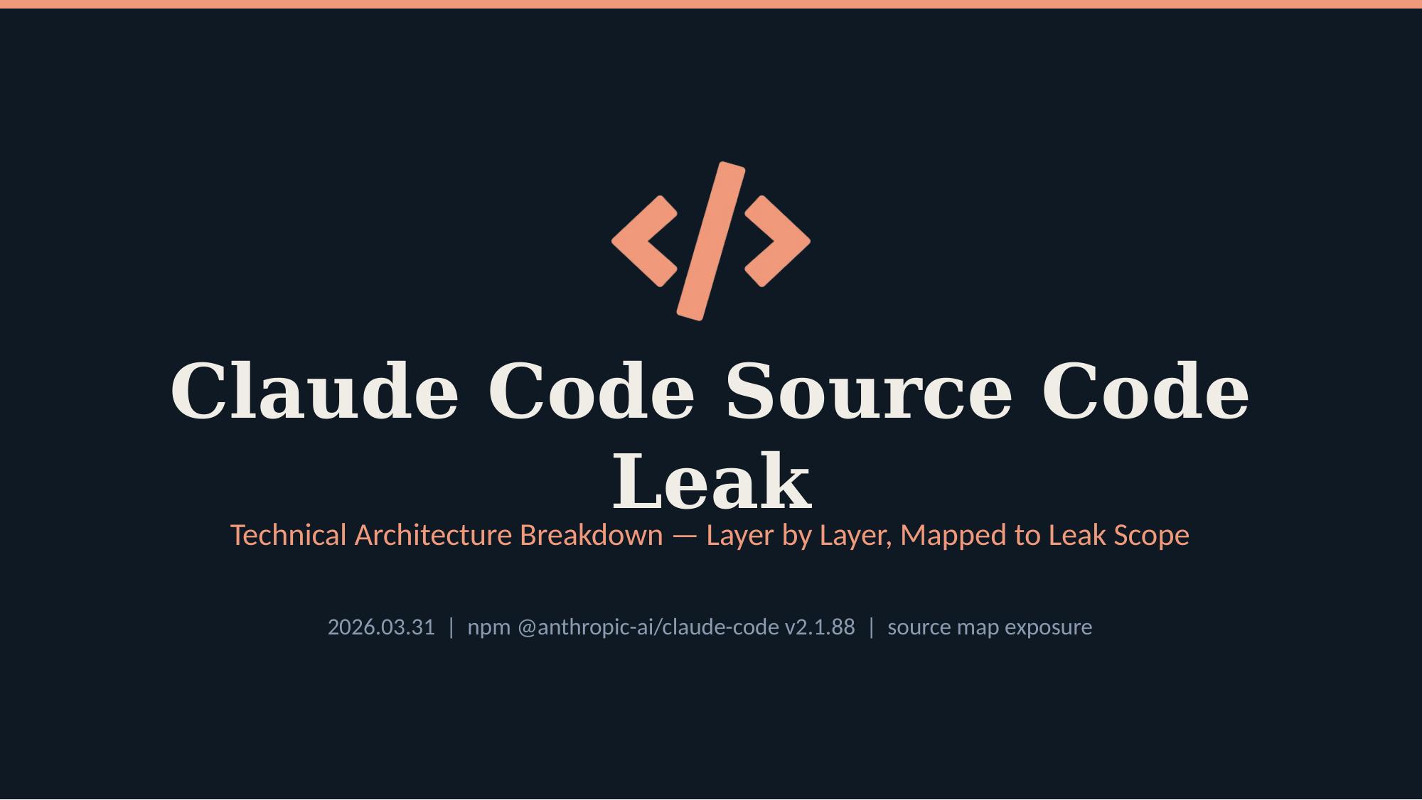 Claude Code Source Code Leak — Technical Breakdown